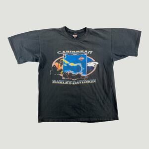 Harley-Davidson Caribbean St. Thomas Graphic T-Shirt – Men’s Large – Black